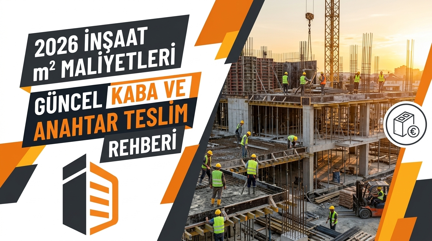 2026 İnşaat m² Maliyetleri: Güncel Kaba ve Anahtar Teslim Fiyat Rehberi