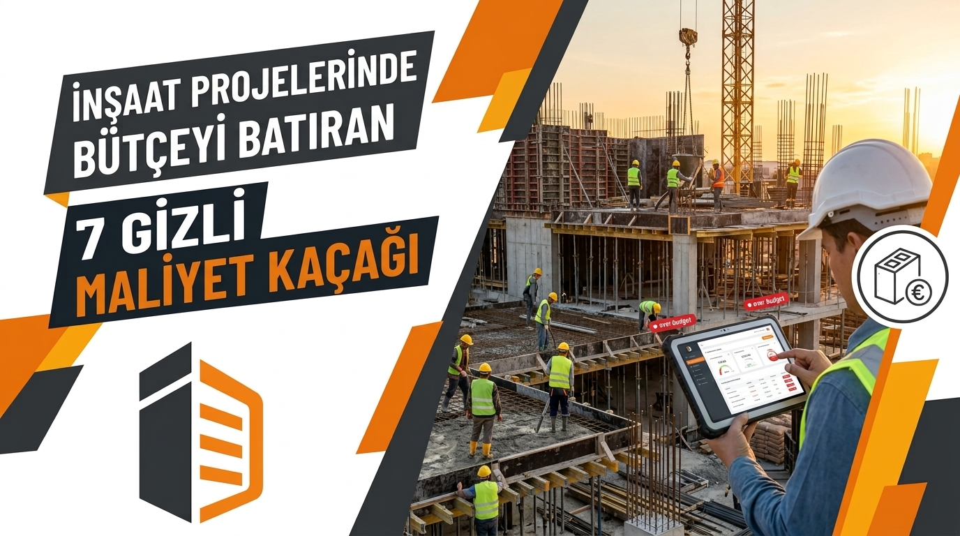 İnşaat Projelerinde Bütçeyi Batıran 7 Gizli Maliyet Kaçağı