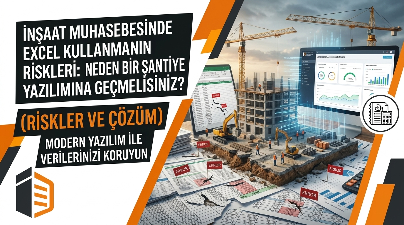 İnşaat Muhasebesinde Excel Kullanmanın Riskleri: Neden Bir Şantiye Yazılımına Geçmelisiniz?